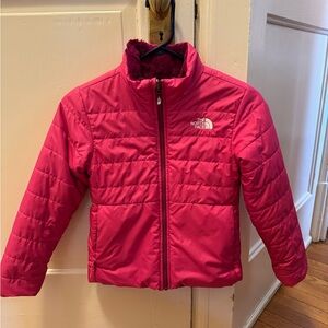The North Face Hot Pink Girls Reversible Shasta Full Zip Jacket